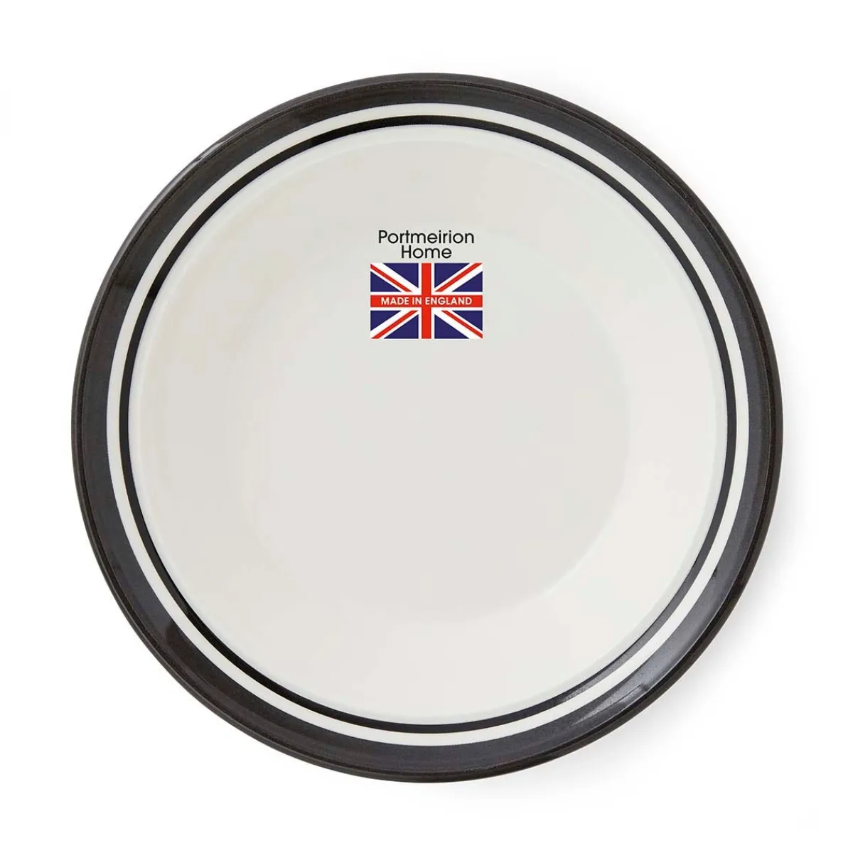 Portmeirion Potter's Stripe Set of 4 Soup Plates, Black Online