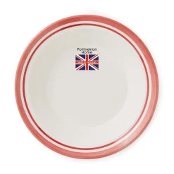 Portmeirion Potter's Stripe Soup Plate, Red Fashion