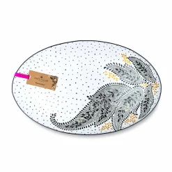 Portmeirion Sara Miller Artisanne Noir Large Serving Platter New