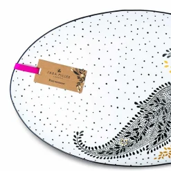 Portmeirion Sara Miller Artisanne Noir Large Serving Platter New