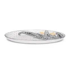 Portmeirion Sara Miller Artisanne Noir Medium Serving Platter Outlet