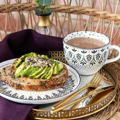 Portmeirion Sara Miller Artisanne Noir Mug, Mandala Online