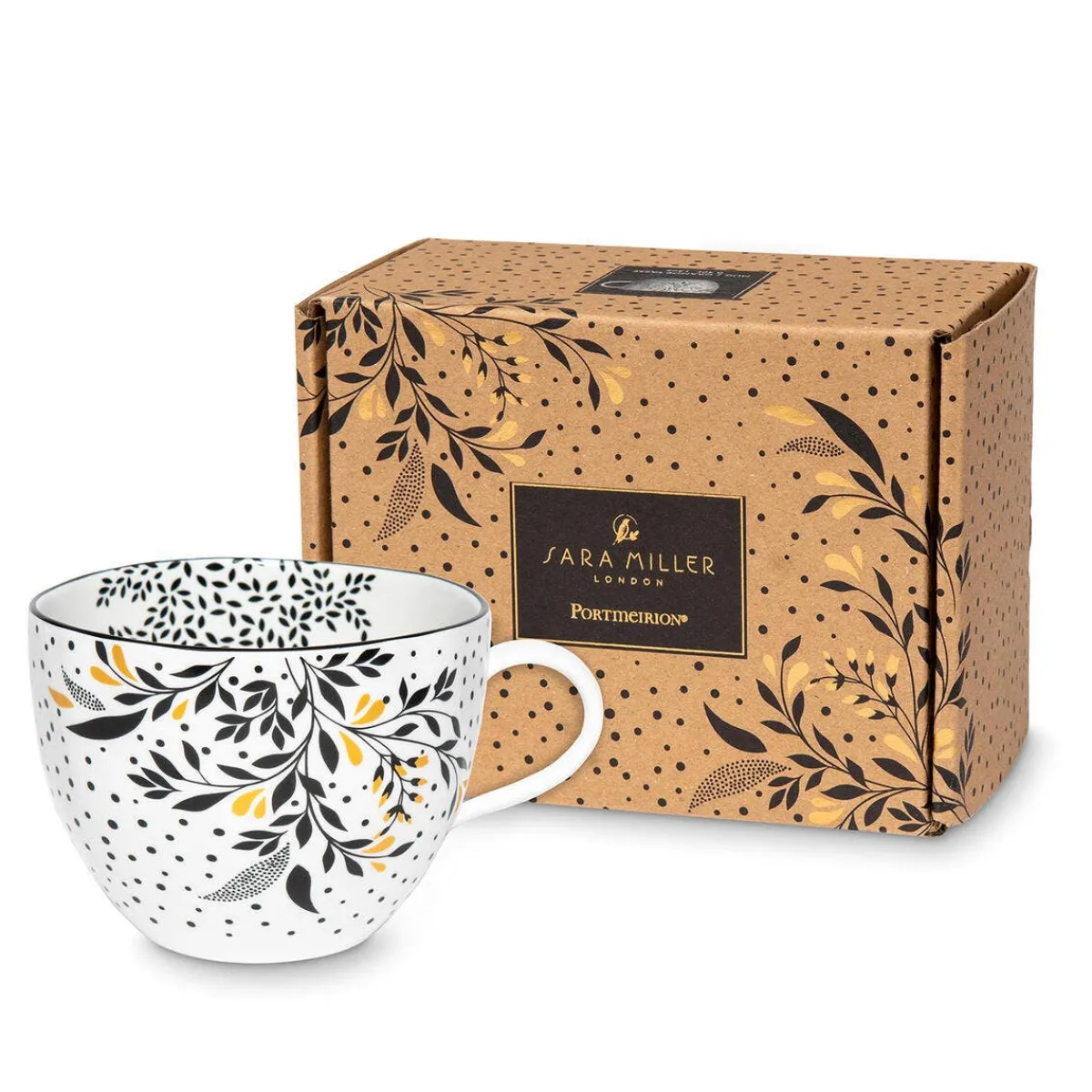 Portmeirion Sara Miller Artisanne Noir Mug, Bohemia Online