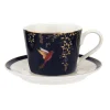 Portmeirion Sara Miller Chelsea Teacup & Saucer, Navy New