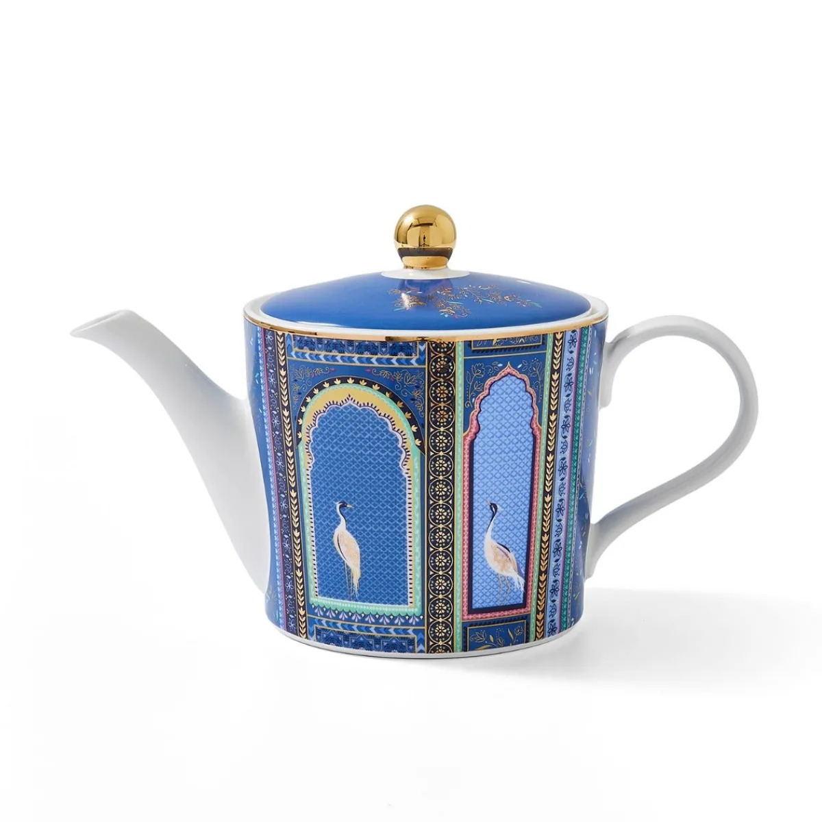 Portmeirion Sara Miller India Lattice Windows Teapot Sale