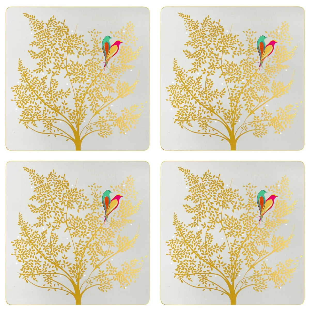 Pimpernel Sara Miller Set of 4 Chelsea Placemats, Grey Outlet