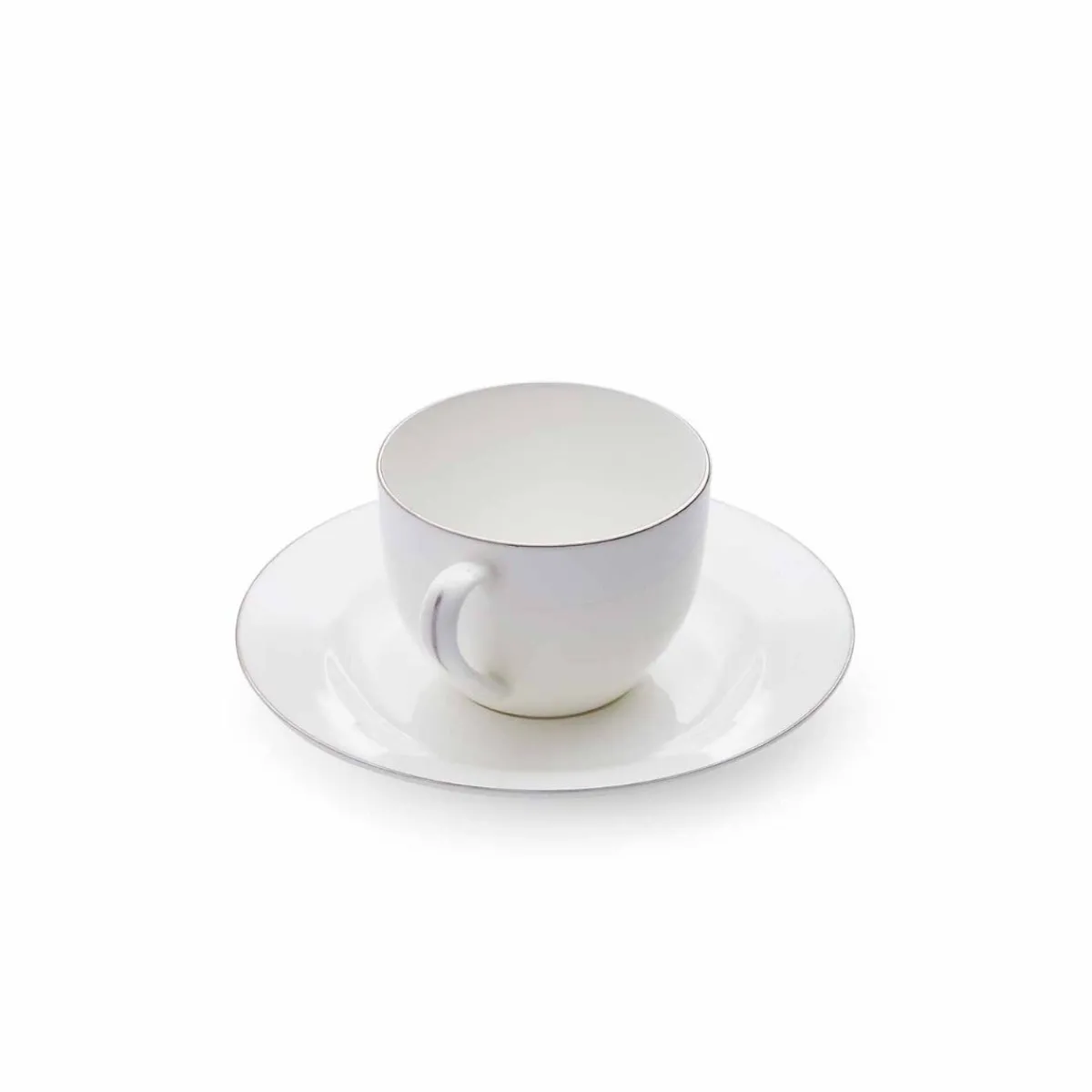 Royal Worcester Serendipity Platinum Set of 4 Teacup & Saucer Outlet