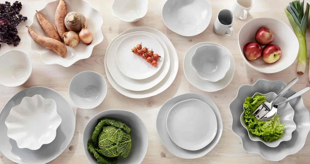 Portmeirion Sophie Conran Floret Large Serving Bowl, Grey Outlet