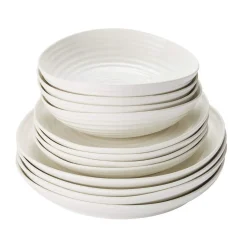Portmeirion Sophie Conran 12 Piece Coupe Dinner Set Fashion