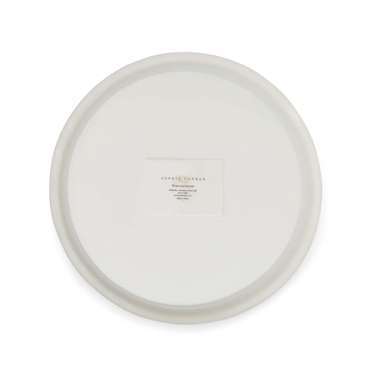 Portmeirion Sophie Conran Round Pie Dish, White Outlet