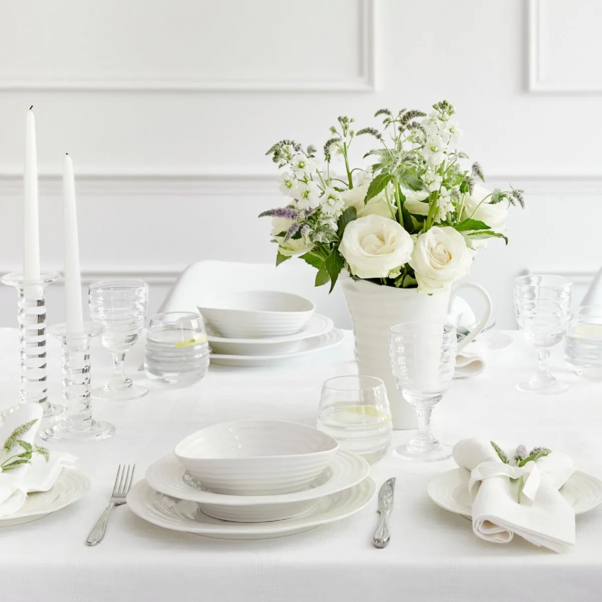 Portmeirion Sophie Conran Set of 4 Cereal Bowls, White Best
