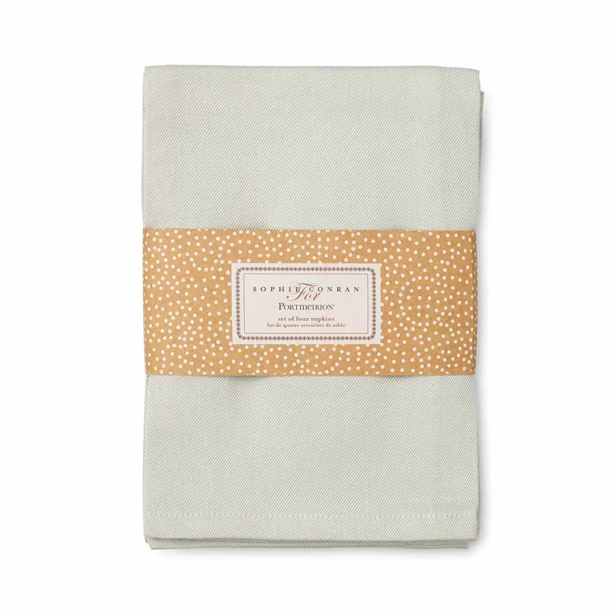 Portmeirion Sophie Conran Set of 4 Napkins, Grey Best