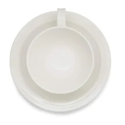 Portmeirion Sophie Conran Set of 4 Teacup & Saucer, White Discount