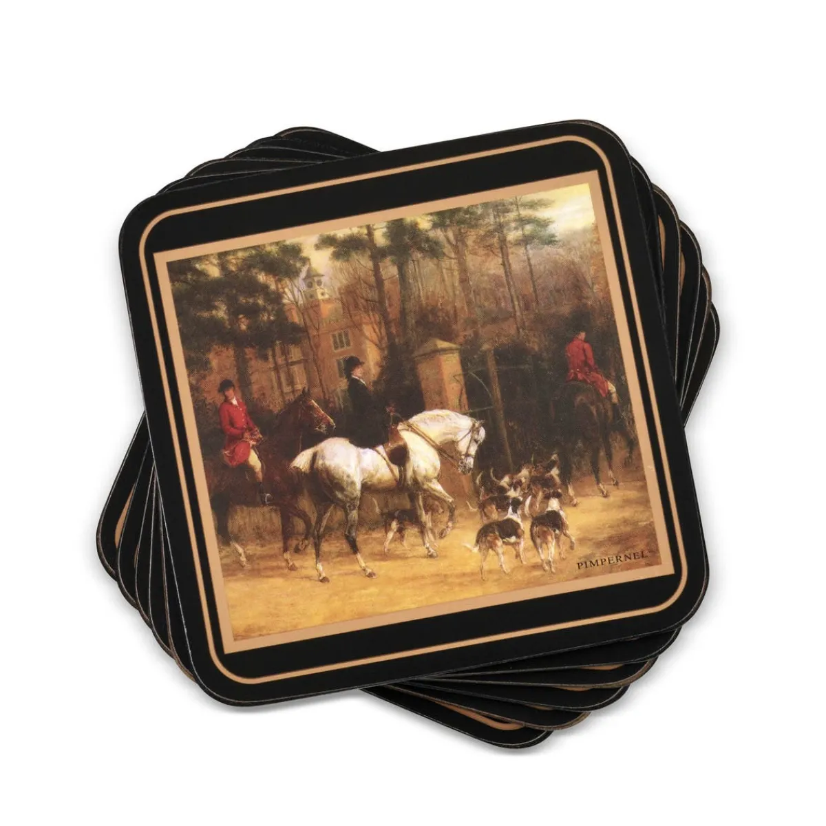 Pimpernel Tally Ho Set of 6 Coasters Online