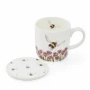 Royal Worcester Wrendale Designs Bumblebee Mug & Coaster Set Fashion