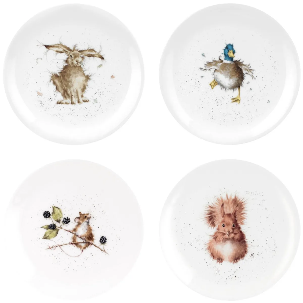 Royal Worcester Wrendale Designs Coupe Plates, 20cm Clearance