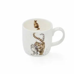 Royal Worcester Wrendale Designs Feline Good Personalised Mug New