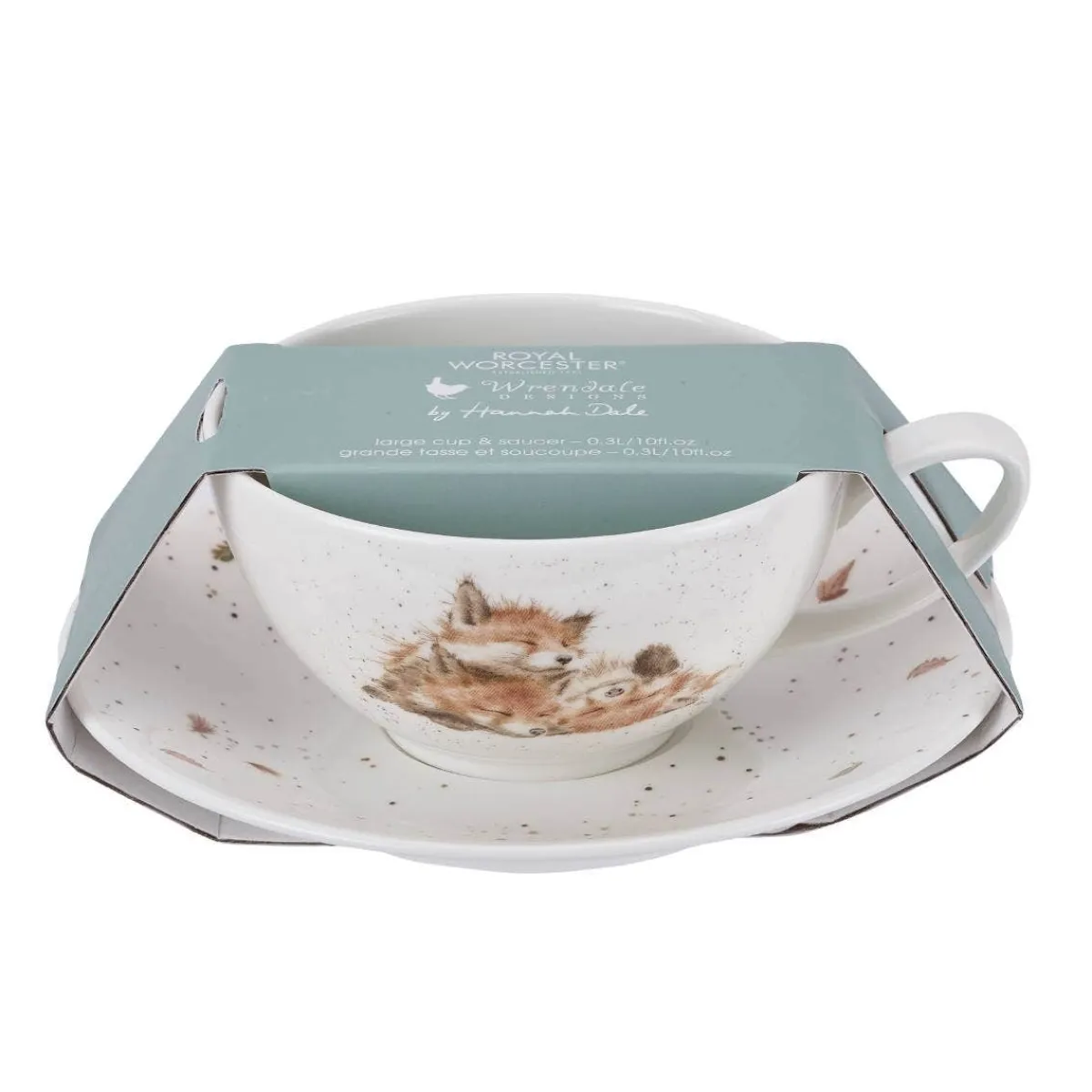 Royal Worcester Wrendale Designs Fox Large Cup & Saucer Clearance