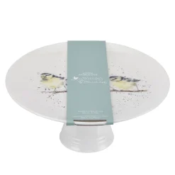 Royal Worcester Wrendale Designs Hanging Out Footed Cake Plate New