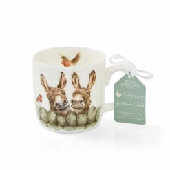 Royal Worcester Wrendale Designs Hee-Haw Donkey Mug New