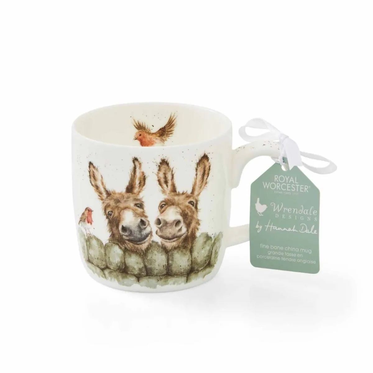 Royal Worcester Wrendale Designs Hee-Haw Donkey Mug New