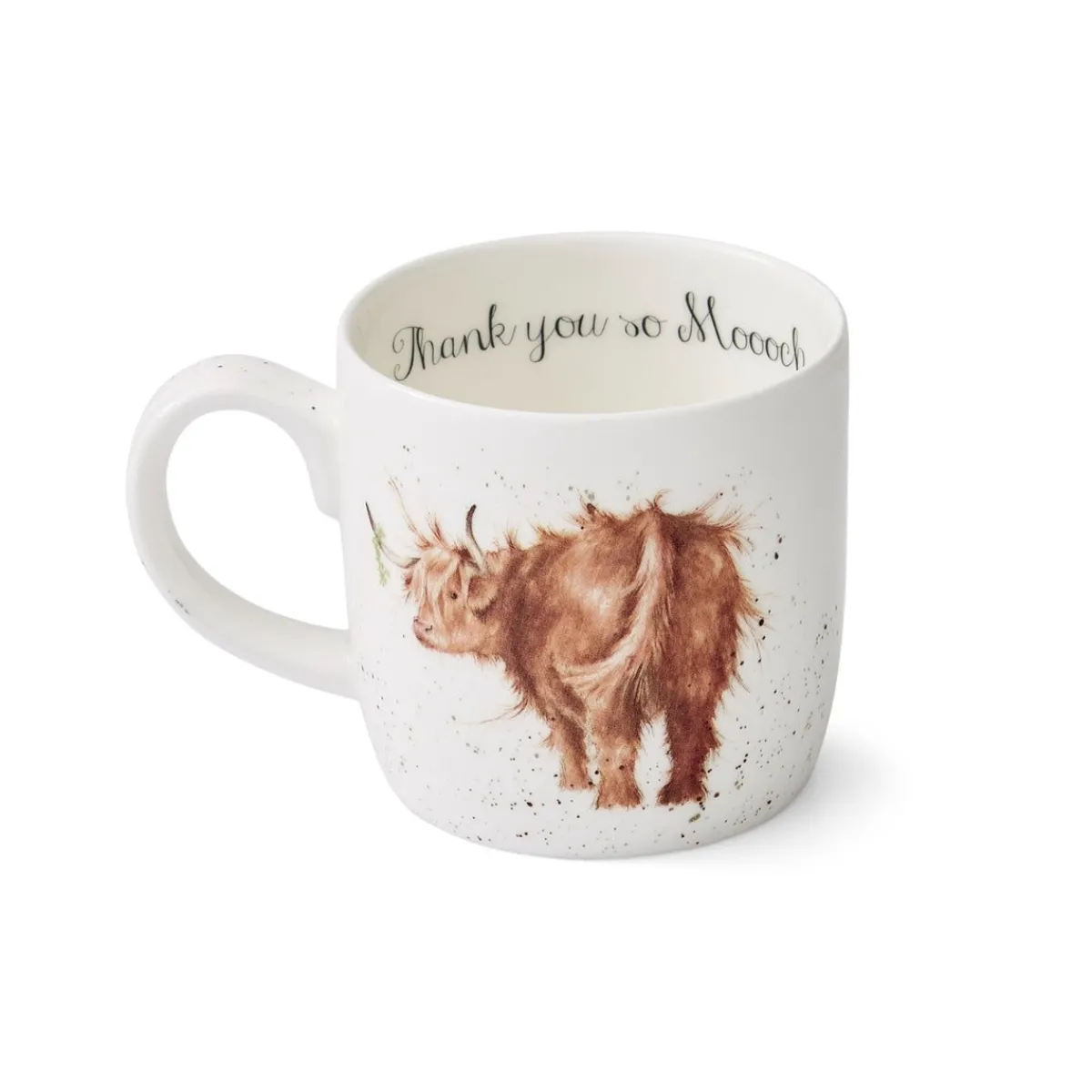 Royal Worcester Wrendale Designs Highland Cow Personalised Mug Hot