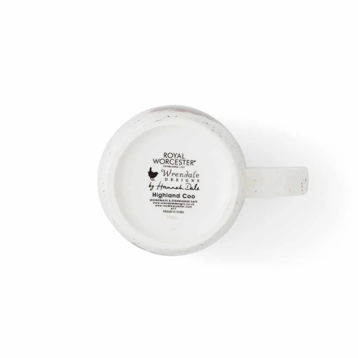 Royal Worcester Wrendale Designs Highland Cow Personalised Mug Hot