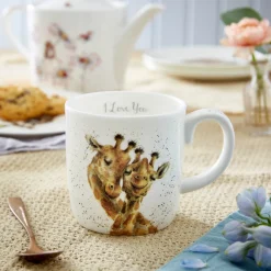 Royal Worcester Wrendale Designs I Love You Large 14oz Mug Fashion