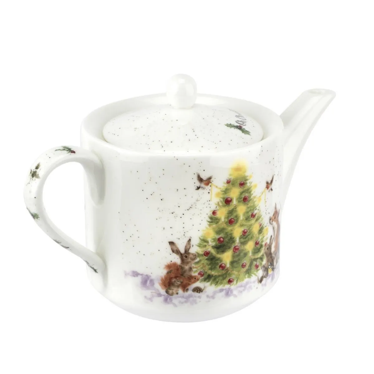 Royal Worcester Wrendale Designs Oh Christmas Tree 1pt Teapot Clearance