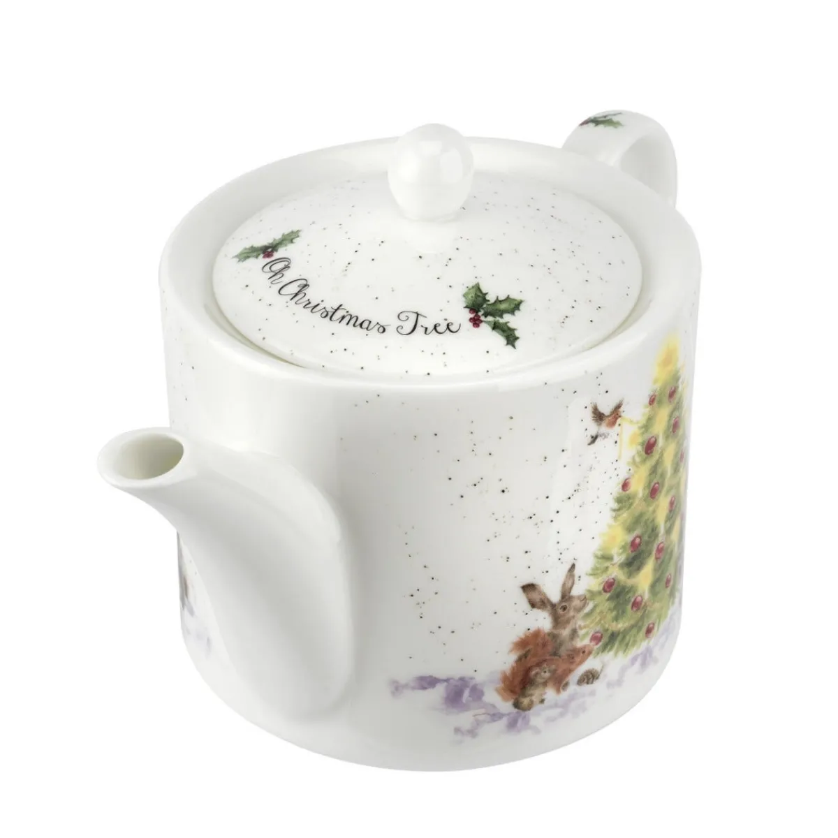 Royal Worcester Wrendale Designs Oh Christmas Tree 1pt Teapot Clearance