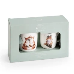 Royal Worcester Wrendale Designs Parent & Child Mug Gift Set Fashion