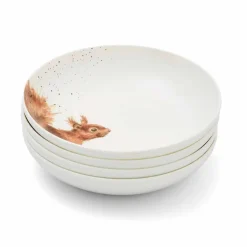 Royal Worcester Wrendale Designs Set of 4 Pasta Bowls Outlet