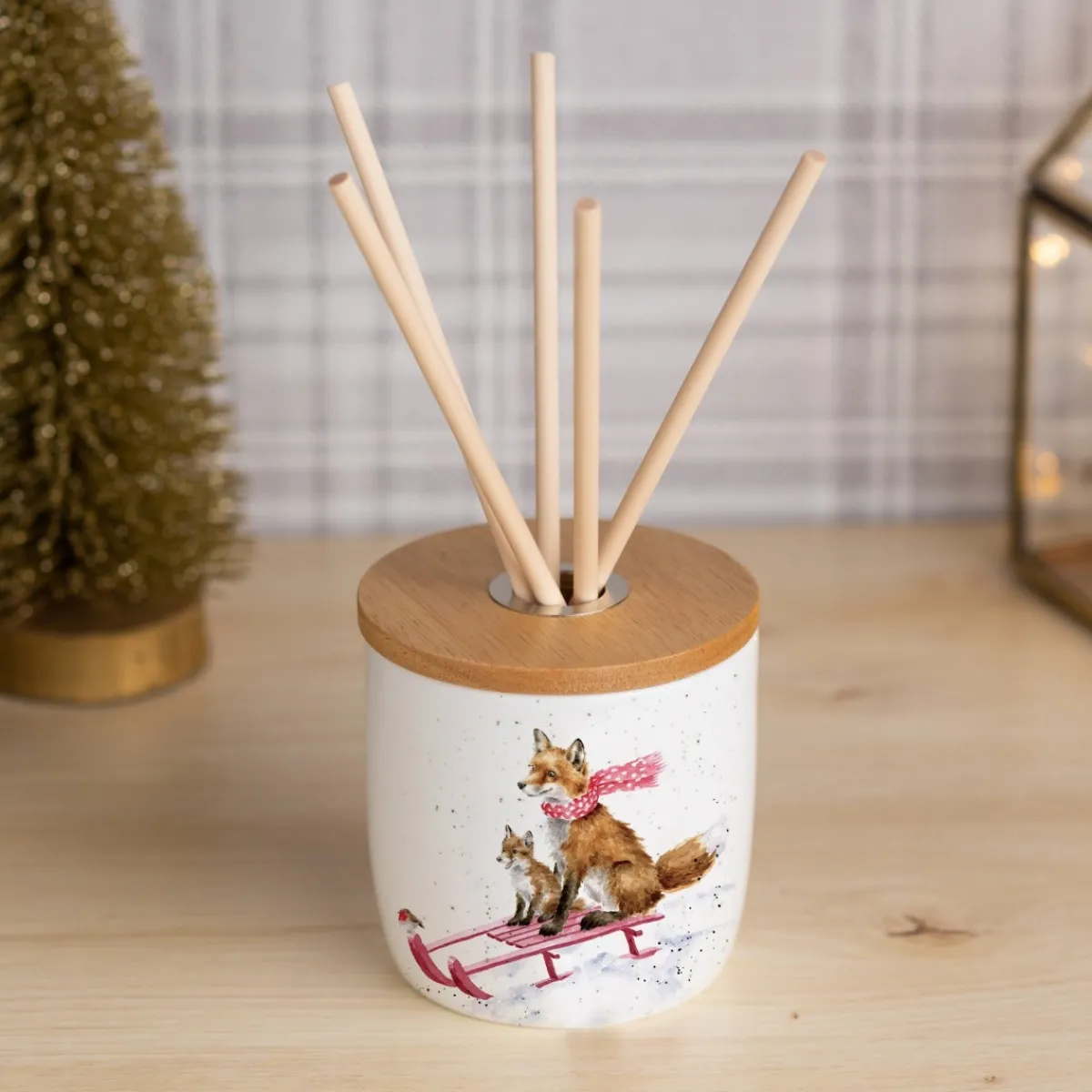 Wrendale Designs Sledging Fox Reed Diffuser Hot
